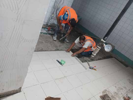 Finishing works in progress at Khayala